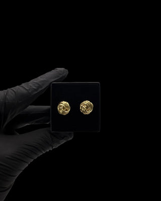 Boucles d’oreilles macaron mate 12mm Bijoux or 18K - TRANSAC'OR