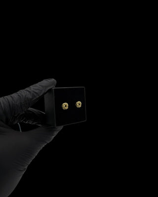 Boucles d’oreilles nœuds 8mm Bijoux or 18K - TRANSAC'OR