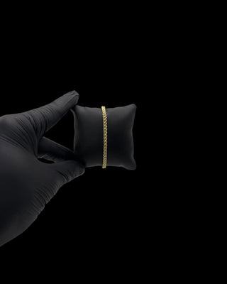 Bracelet double torsadée 4mm 19cm Bijoux or 18K - TRANSAC'OR