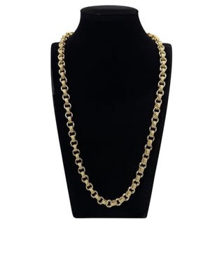 Collier maille gros sirop double 8mm 60cm