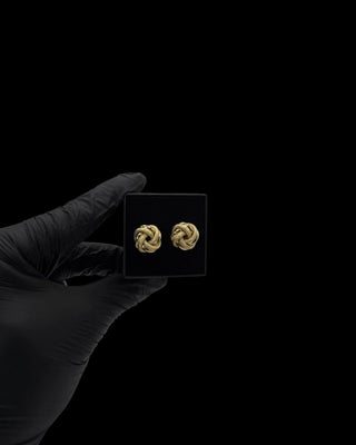 Boucles d'oreilles nœuds 15MM - TRANSAC'OR