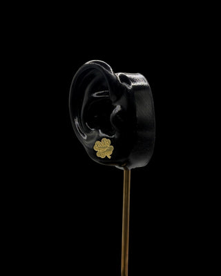 Boucles d’oreilles trèfles croco 10mm