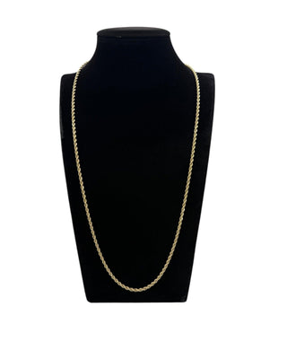 Collier maille torsadée or 18k