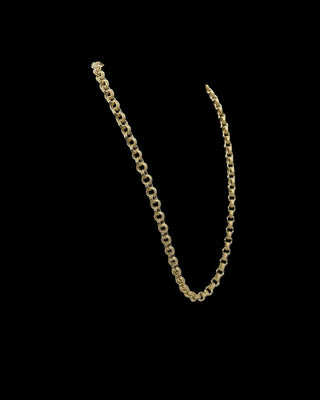 Collier maille gros sirop double 8mm 60cm