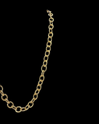 Collier maille forçat lisse 10mm 75cm - TRANSAC'OR