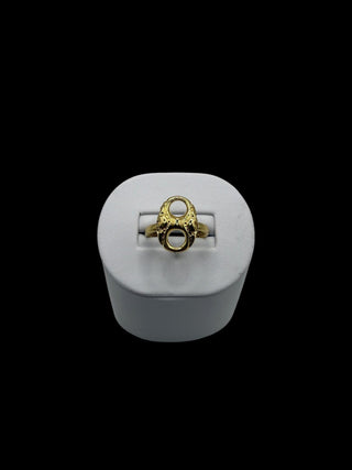 Bague grain de café électro 13mm Bijoux or 18K - TRANSAC'OR