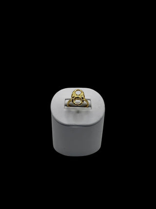 Bague grain de café électro 13mm Bijoux or 18K - TRANSAC'OR