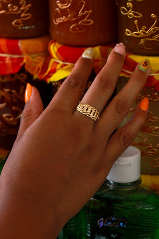 Bague maille américaine Bijoux or 18K - TRANSAC'OR