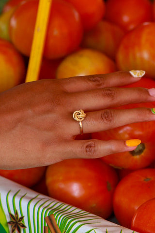 Bague Noeuds 10mm Bijoux or 18K - TRANSAC'OR