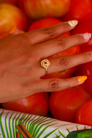 Bague Noeuds 10mm Bijoux or 18K - TRANSAC'OR