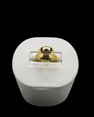 Bague stitch torsadée 13mm Bijoux or 18K - TRANSAC'OR