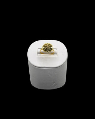 Bague trèfle torsadée 14mm Bijoux or 18K - TRANSAC'OR