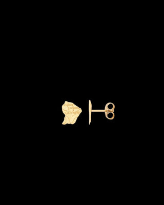 Boucles d’oreilles carte Guyane 10mm Bijoux or 18K - TRANSAC'OR