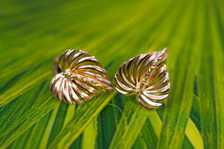 Boucles d’oreilles cœur de palmier 10mm Bijoux or 18K - TRANSAC'OR