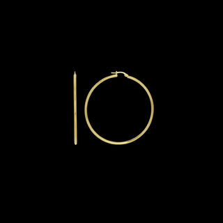 Boucles d’oreilles créole 50mm Bijoux or 18K - TRANSAC'OR