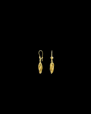 Boucles d’oreilles forçat allongé 17mm Bijoux or 18K - TRANSAC'OR