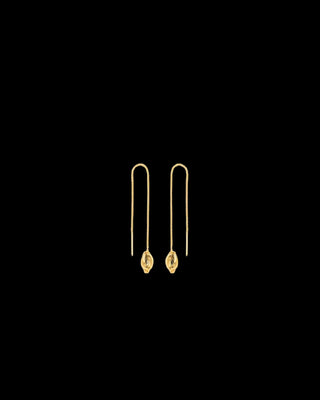 Boucles d’oreilles forçat pendantes 11mm Bijoux or 18K - TRANSAC'OR