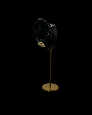 Boucles d'oreilles forçat sablé et lisse 10mm Bijoux or 18K - TRANSAC'OR