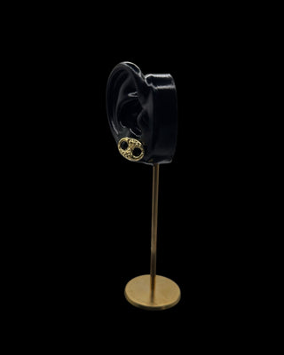 Boucles d’oreilles grain de café électro 13mm Bijoux or 18K - TRANSAC'OR