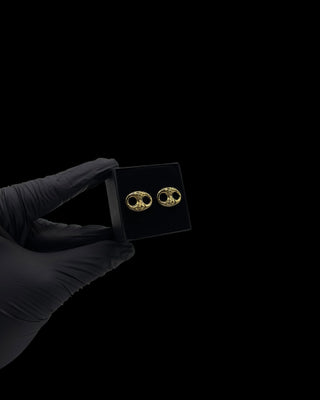 Boucles d’oreilles grain de café électro 13mm Bijoux or 18K - TRANSAC'OR
