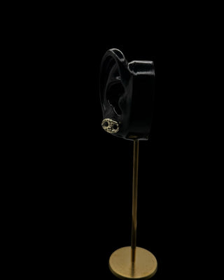 Boucles d’oreilles graine de café nuggets 10mm Bijoux or 18K - TRANSAC'OR