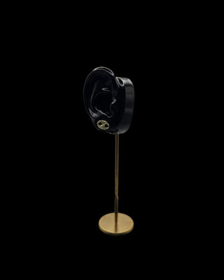 Boucles d’oreilles graine de café nuggets 8mm Bijoux or 18K - TRANSAC'OR