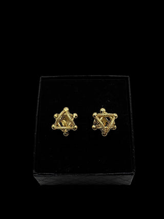 Boucles d'oreilles maille cyclone 12MM Bijoux or 18K - TRANSAC'OR