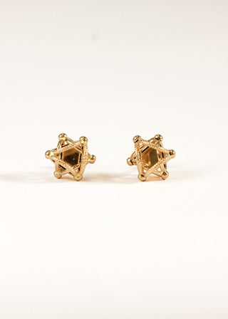 Boucles d'oreilles maille cyclone 14MM Bijoux or 18K - TRANSAC'OR