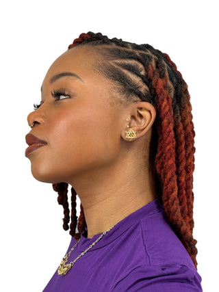 Boucles d'oreilles maille cyclone 14MM Bijoux or 18K - TRANSAC'OR