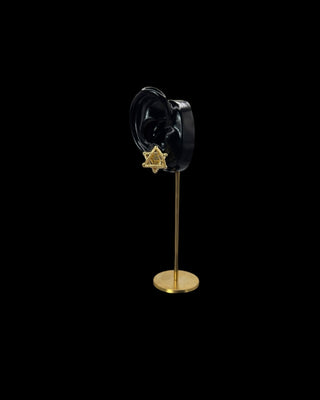 Boucles d’oreilles maille cyclone 18mm Bijoux or 18K - TRANSAC'OR