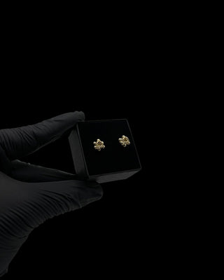 Boucles d’oreilles maille cyclone 8mm Bijoux or 18K - TRANSAC'OR