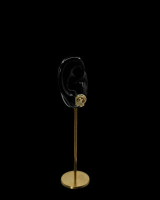 Boucles d'oreilles nœuds 15MM Bijoux or 18K - TRANSAC'OR