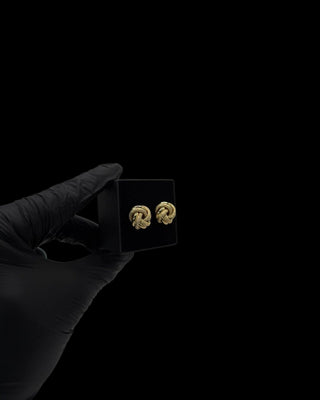Boucles d'oreilles nœuds 15MM Bijoux or 18K - TRANSAC'OR