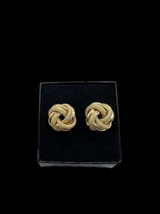 Boucles d'oreilles nœuds 15MM Bijoux or 18K - TRANSAC'OR
