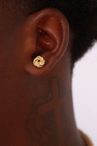 Boucles d’oreilles nœuds 8mm Bijoux or 18K - TRANSAC'OR