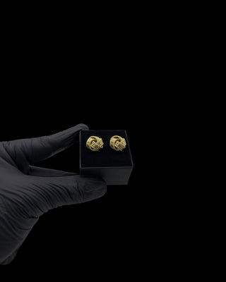 Boucles d’oreilles nœuds ultra 15mm Bijoux or 18K - TRANSAC'OR