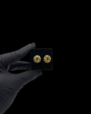 Boucles d’oreilles nœuds ultra 15mm Bijoux or 18K - TRANSAC'OR