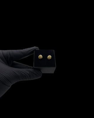 Boucles d’oreilles pelote 9mm Bijoux or 18K - TRANSAC'OR