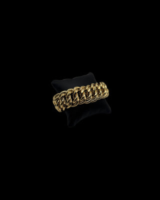Bracelet maille américaine 26mm 22cm Bijoux or 18K - TRANSAC'OR