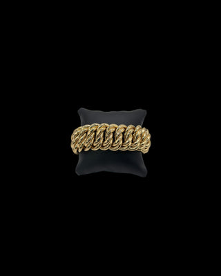 Bracelet maille américaine 27mm 21.5cm Bijoux or 18K - TRANSAC'OR