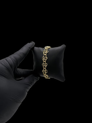 Bracelet maille atmosphère 12mm 19cm Bijoux or 18K - TRANSAC'OR