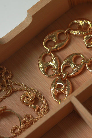 Bracelet maille café grannulés 16mm Bijoux or 18K - TRANSAC'OR