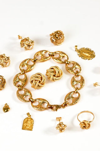Bracelet maille café grannulés 16mm Bijoux or 18K - TRANSAC'OR