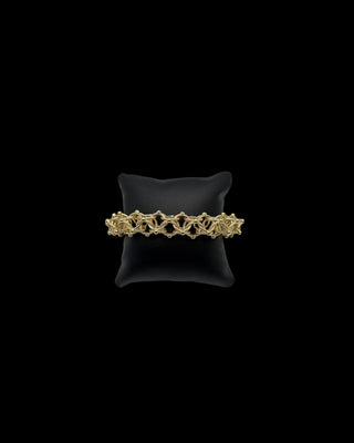 Bracelet maille cyclone 14mm 22cm Bijoux or 18K - TRANSAC'OR