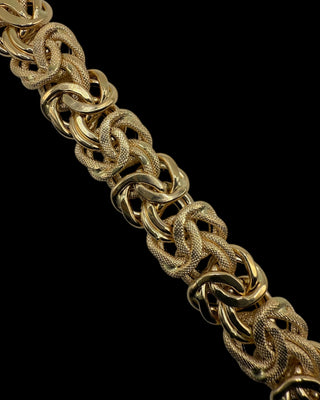 Bracelet maille royale 18mm 22cm Bijoux or 18K - TRANSAC'OR