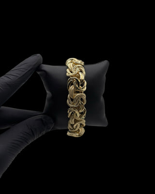 Bracelet maille royale 18mm 22cm Bijoux or 18K - TRANSAC'OR