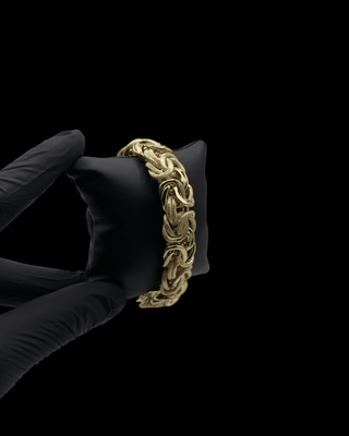 Bracelet maille royale 18mm 22cm Bijoux or 18K - TRANSAC'OR