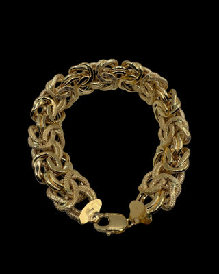 Bracelet maille royale 18mm 22cm Bijoux or 18K - TRANSAC'OR