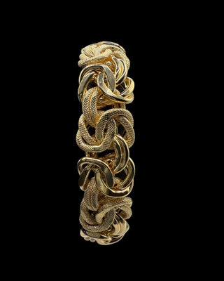 Bracelet maille royale 18mm 22cm Bijoux or 18K - TRANSAC'OR