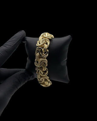 Bracelet maille royale 18mm 22cm Bijoux or 18K - TRANSAC'OR